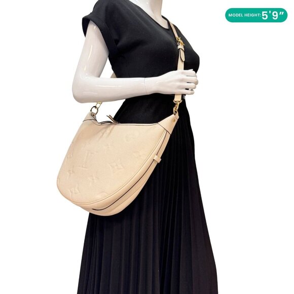 Louis Vuitton  Loop Giant Monogram Empreinte Hobo Shoulder Bag Creme - Picture 2 of 15